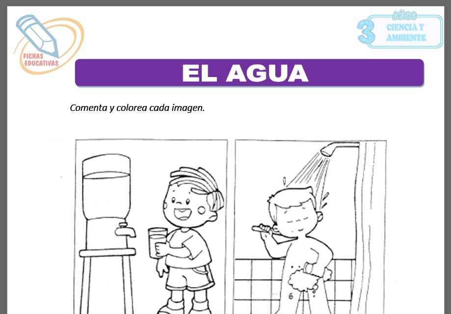 El agua para tres años