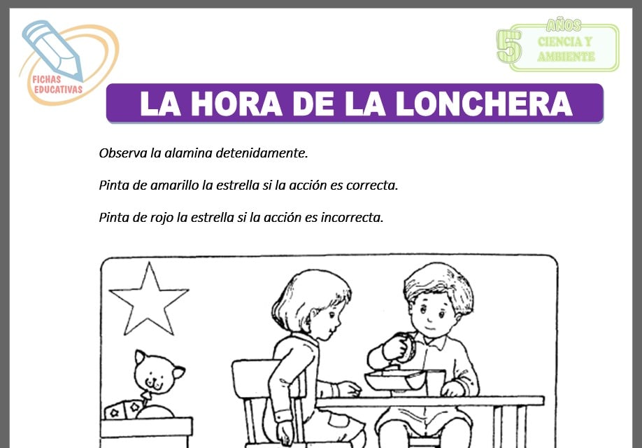 La hora de la lonchera para cinco años