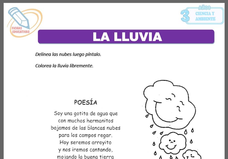 La lluvia para tres años