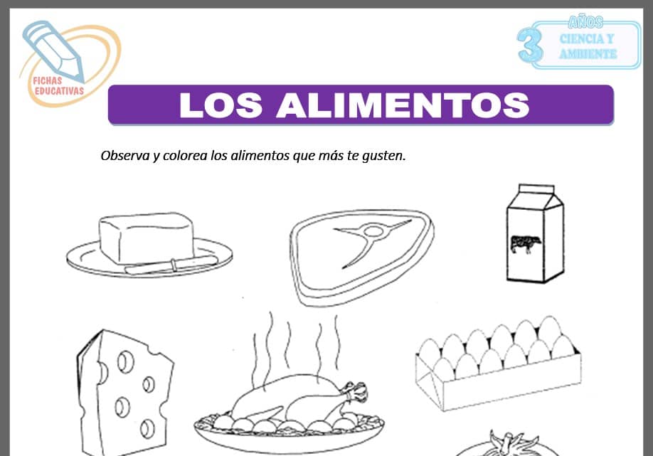 Los alimentos para tres años