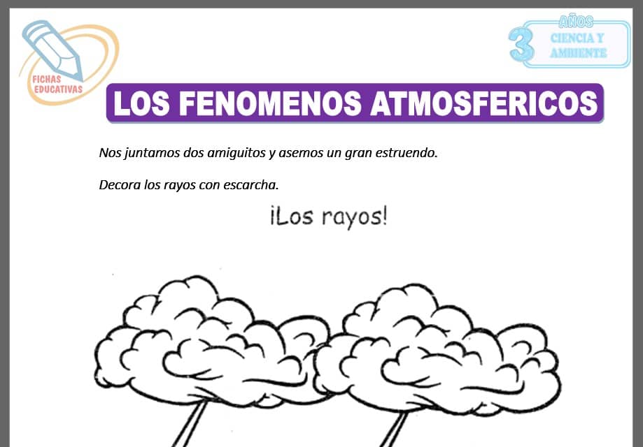 Los fenómenos atmosféricos para tres años Los fenómenos atmosféricos para tres años