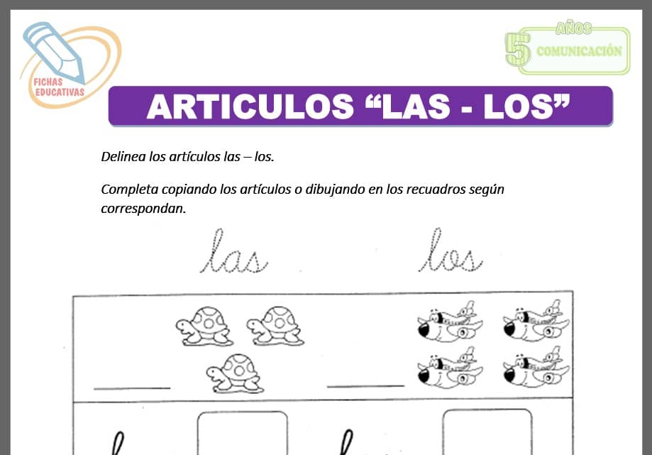 Artículos las - los para cinco años
