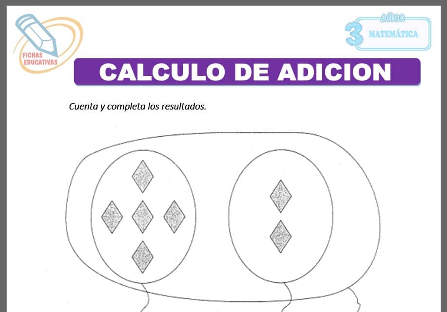 Calculo de adición para tres años