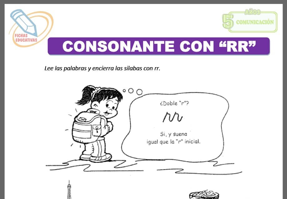 Consonante con rr para cinco años