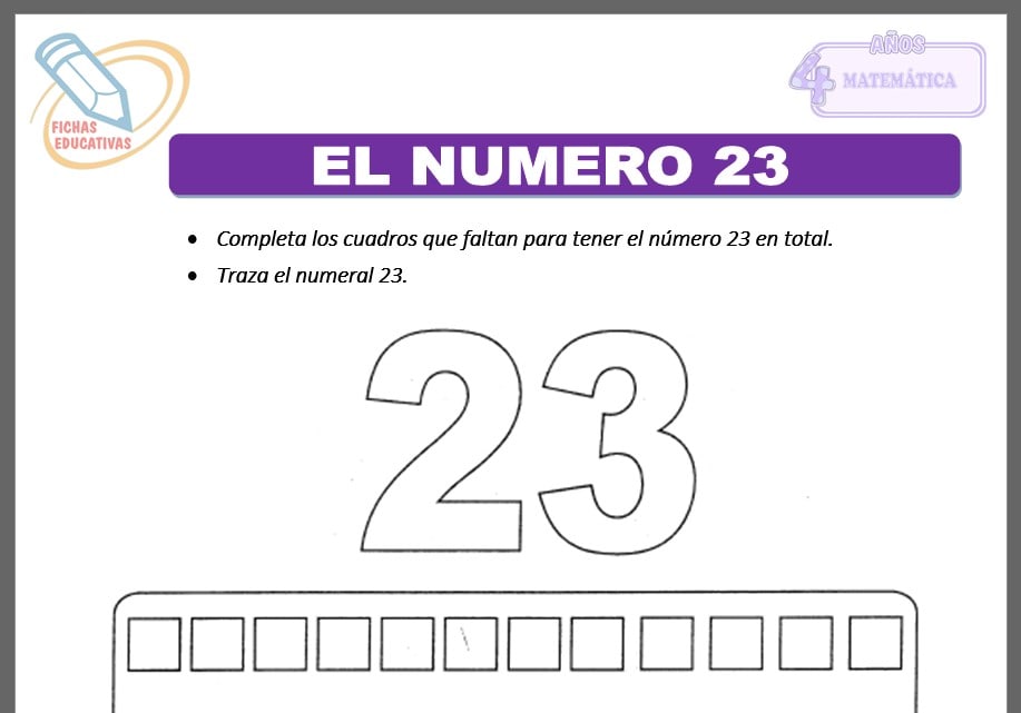 El numero 23 para cuatro años