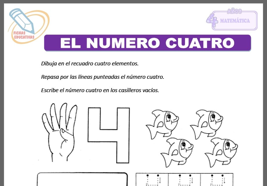 El numero cuatro para cuatro años