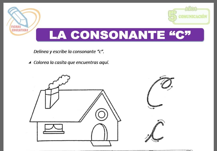 La consonante c para cinco años