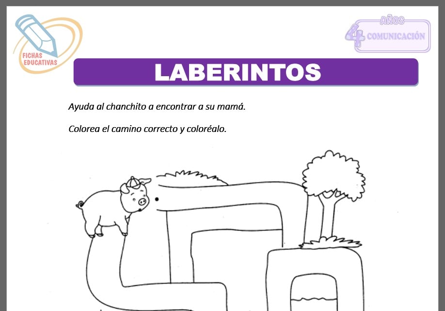Laberintos para cuatro años