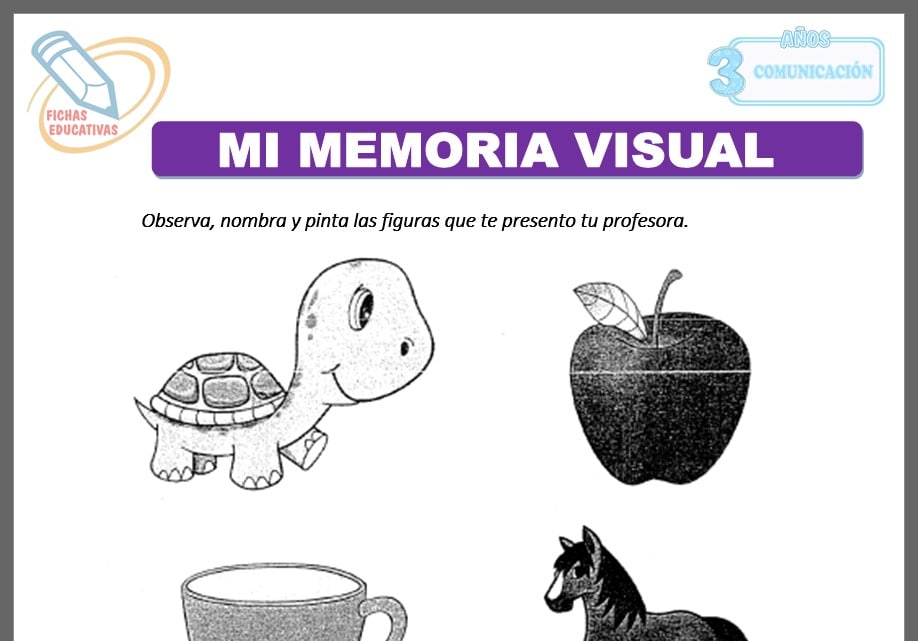 Mi memoria visual para tres años