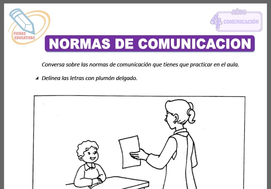 Normas de comunicación para cuatro años