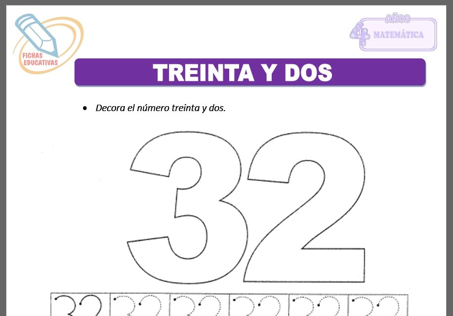 Treinta y dos para cuatro años