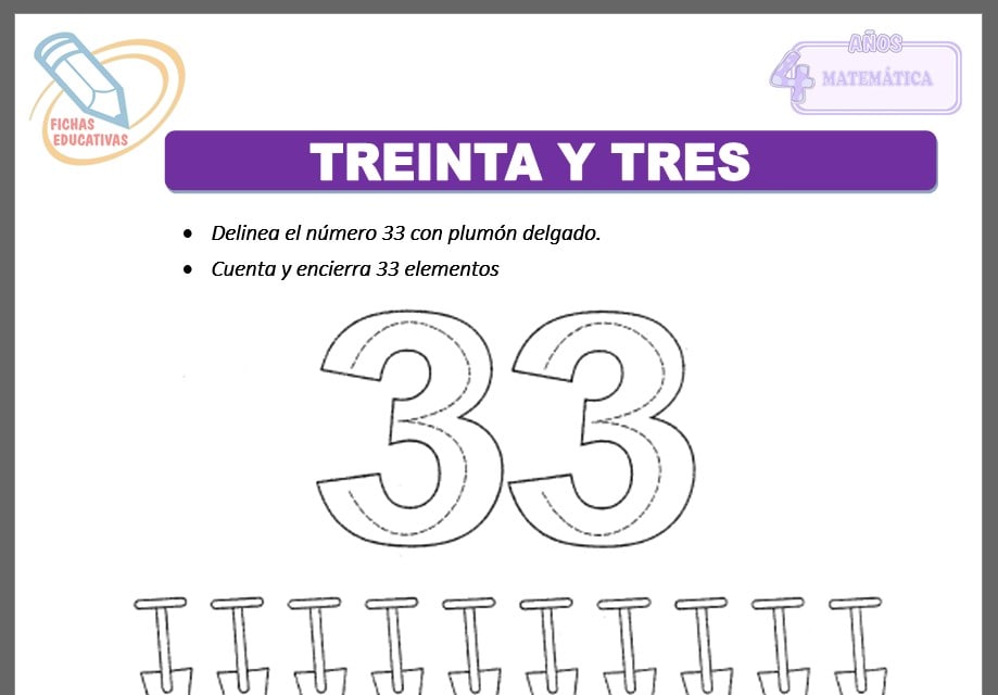 Treinta y tres para cuatro años