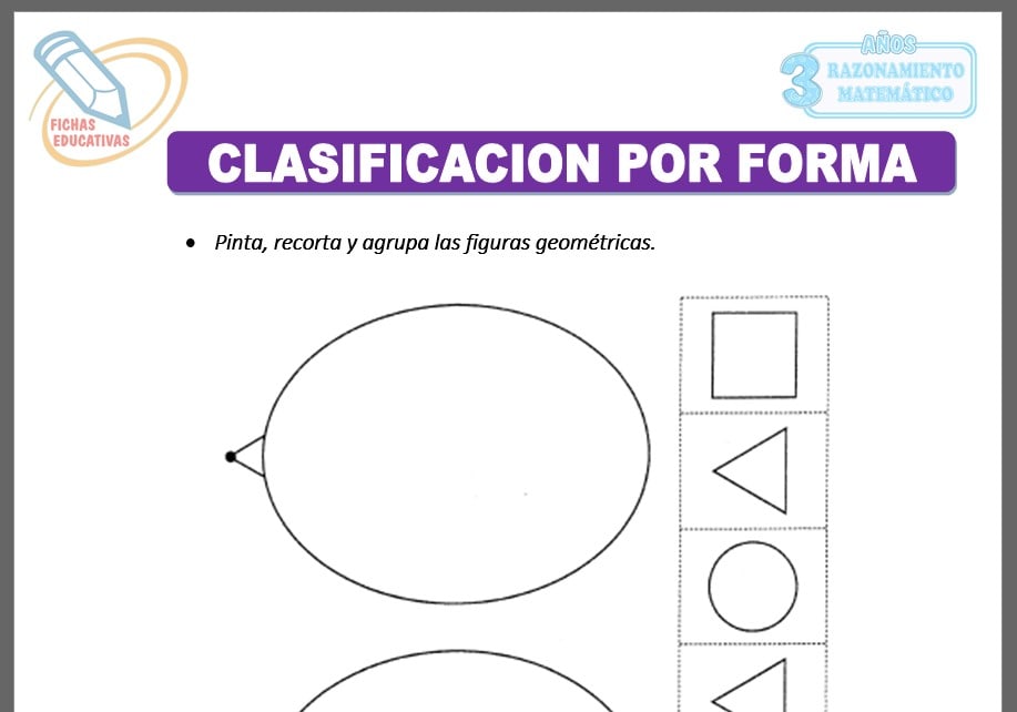 Clasificación por forma para tres años
