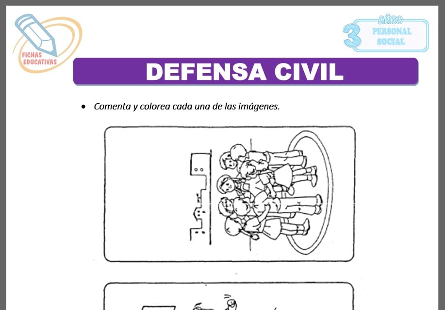 Defensa civil para tres años