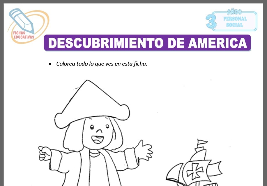 Descubrimiento de américa para tres años Descubrimiento de américa para tres años