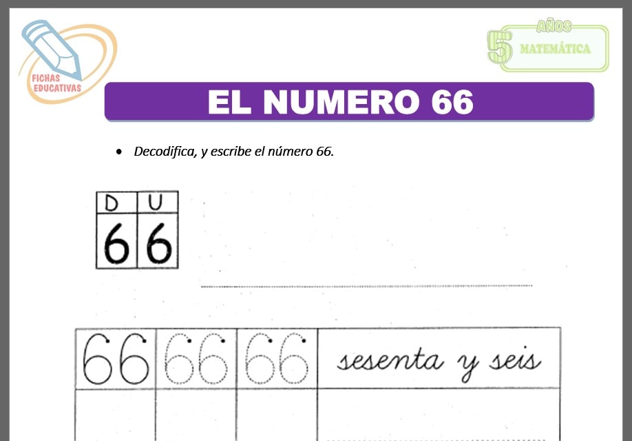 El número 66 para cinco años