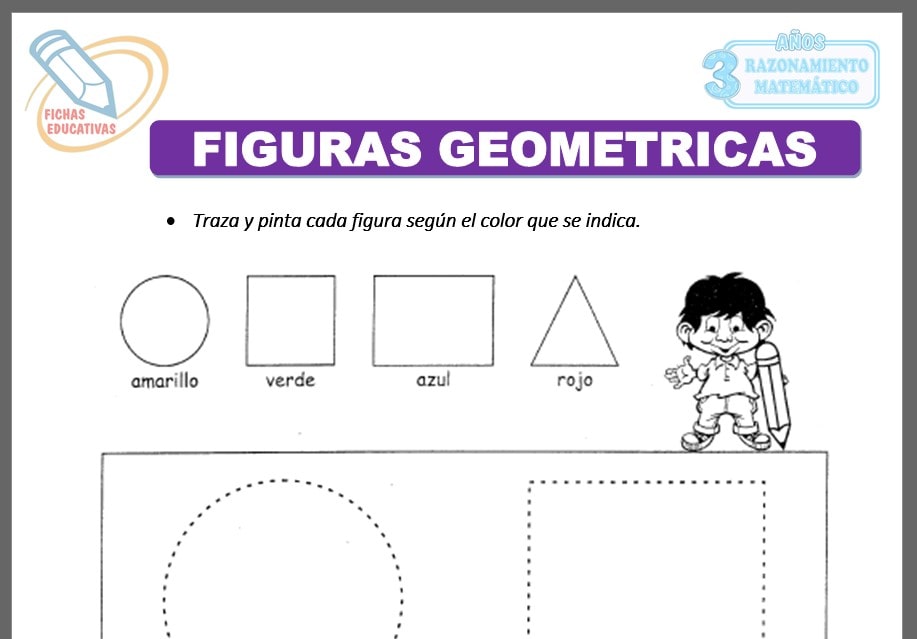 Figuras geométricas para tres años