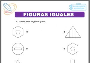 Figuras iguales para tres años