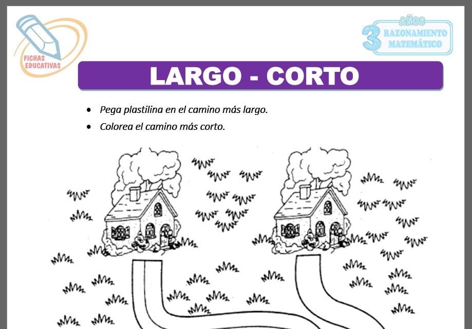 Largo - corto para tres años