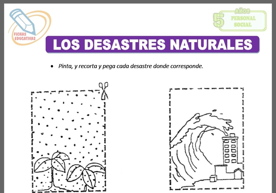 Los desastres naturales para cinco años