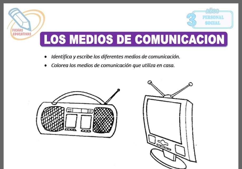 Los medios de comunicación para tres años