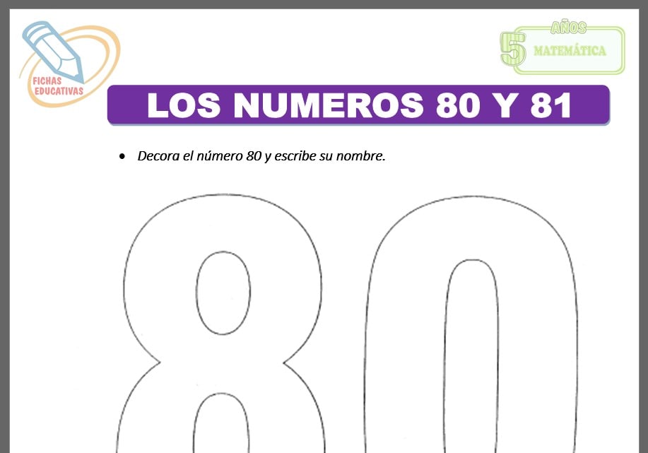 Los números 80 y 81 para cinco años