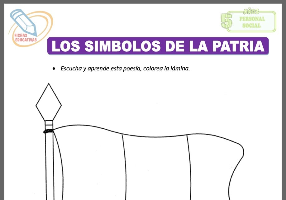 Los símbolos de la patria para cinco años
