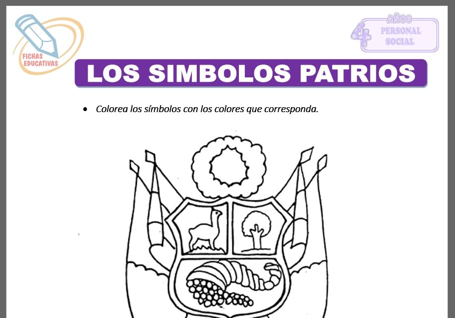 Los símbolos patrios para cuatro años