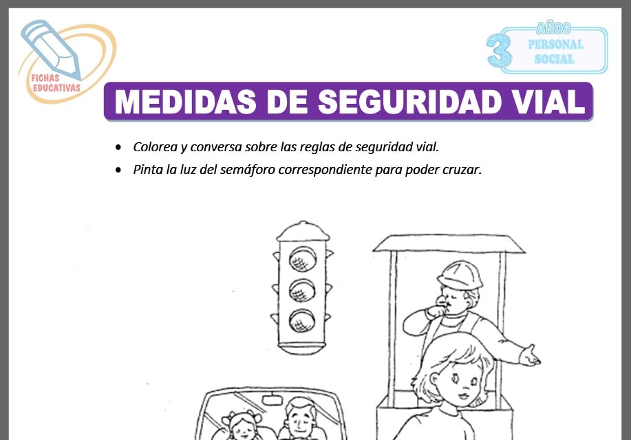Medidas de seguridad vial para tres años