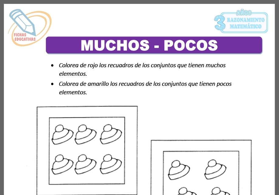 Muchos - pocos para tres años