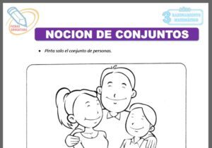 Noción de conjuntos para tres años