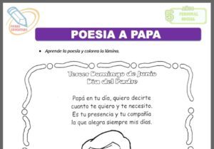 Poesía a papá para cinco años