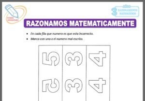 Razonamos matemáticamente para tres años