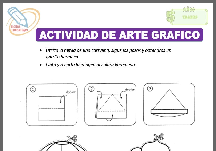Actividad de arte grafico para cinco años