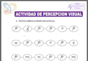 Actividad de percepción visual para cuatro años
