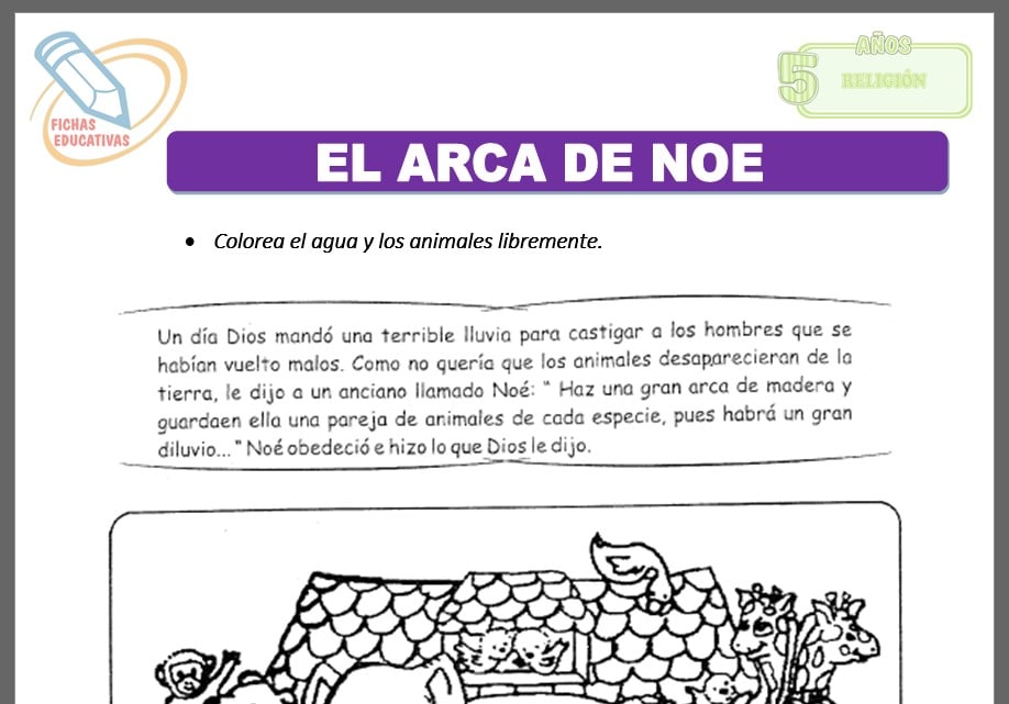 Arca de Noé para cinco años