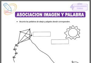 Asociación imagen y palabra para cuatro años