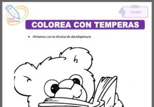 Colorea con temperas para cuatro años