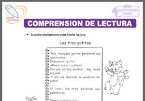 Comprensión de lectura para cuatro años