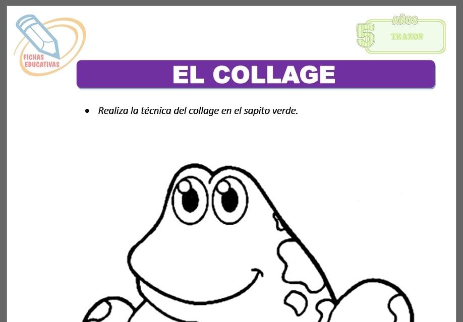 El collage para cinco años