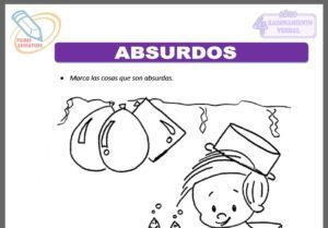 Fichas de absurdos para cuatro años