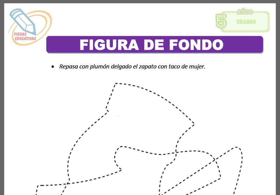 Figura de fondo para cinco años