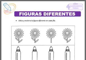 Figuras diferentes para cuatro años