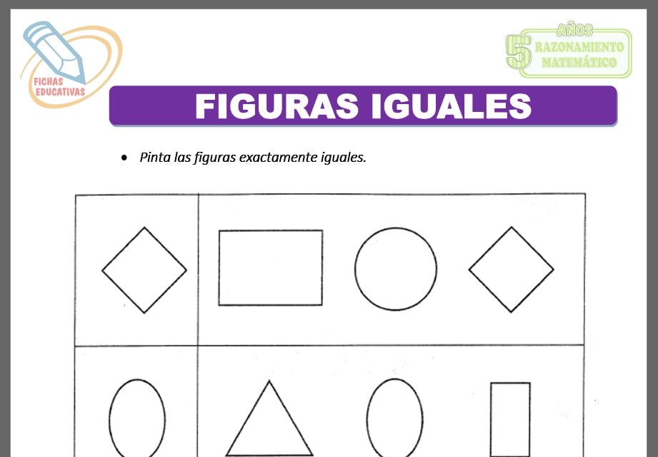 Figuras iguales para cinco años