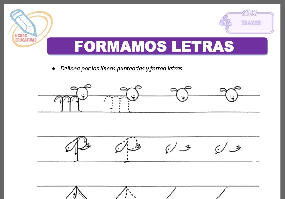 Formamos letras para cuatro años