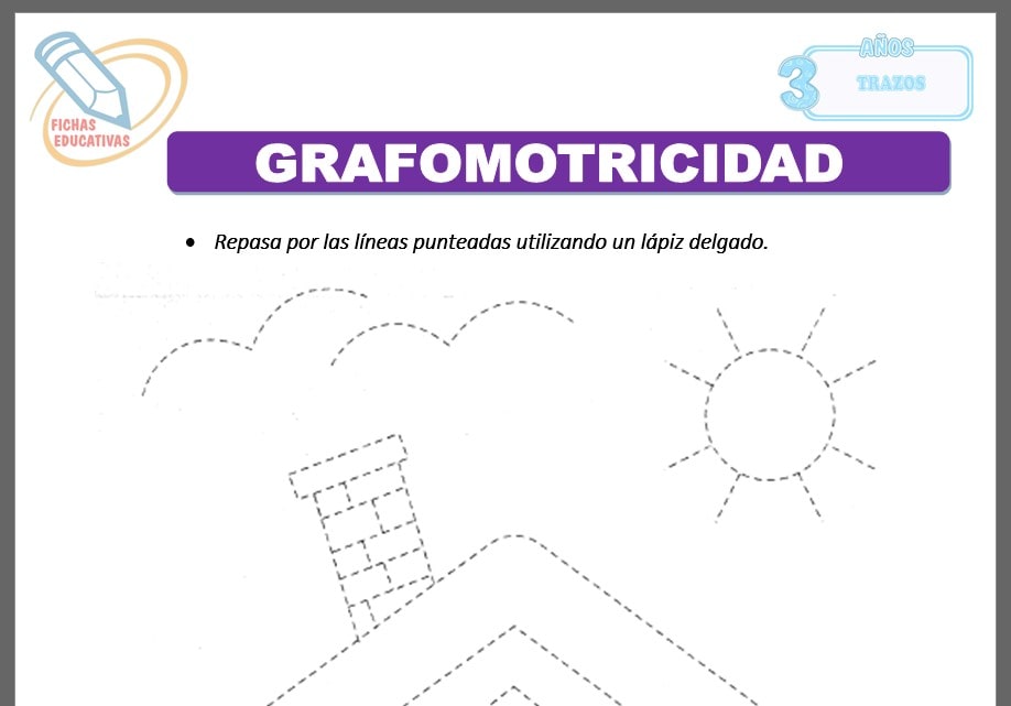 Grafomotricidad para tres años