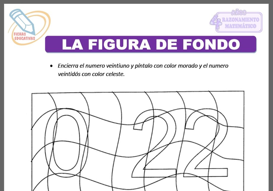 Las figura de fondo para cuatro años