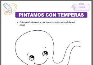 Pintamos con temperas para cuatro años