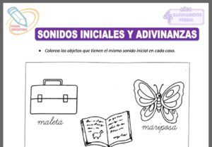 Sonidos iniciales y adivinanzas para cuatro años