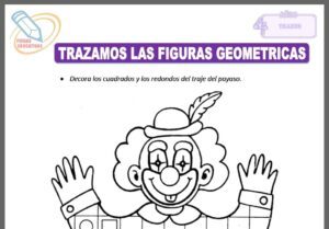 Trazamos las figuras geométricas para cuatro años
